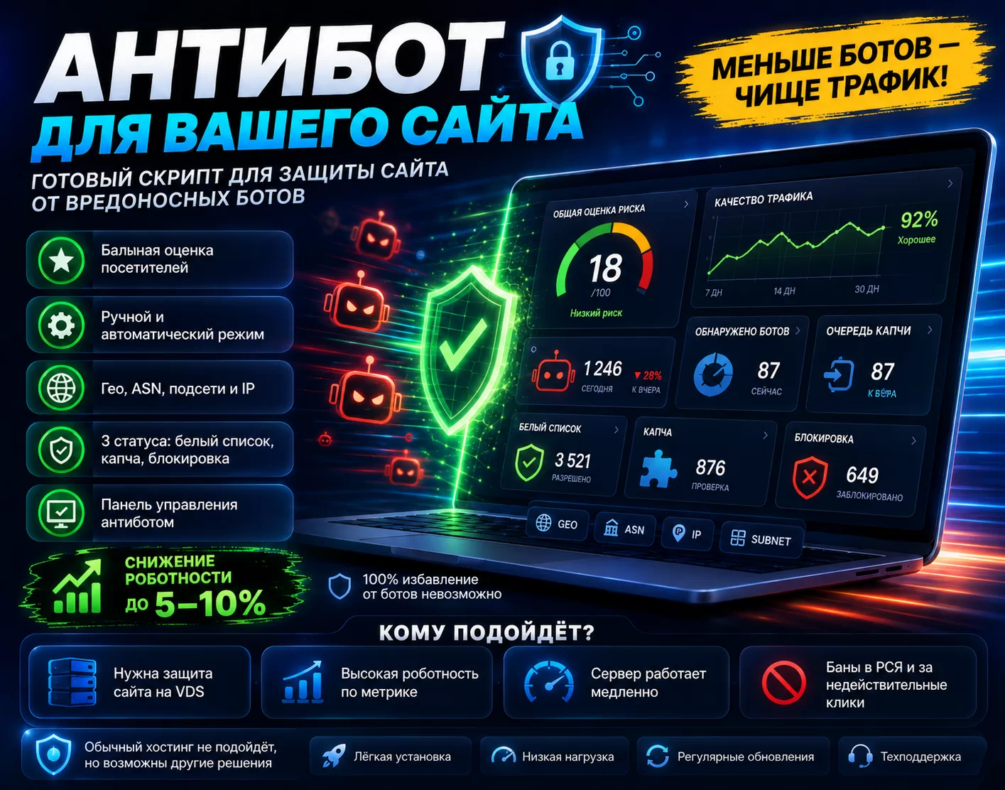 АнтиБот для вашего сайта